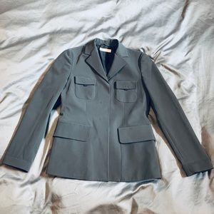 Prada Dark Gray Military Style blazer, size 10